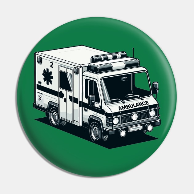 Ambulance Pin by Vehicles-Art