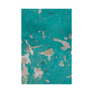 Teal background of a weathered wall T-Shirt