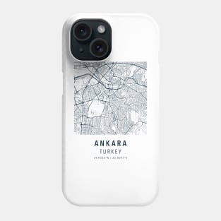 ankara simple map Phone Case