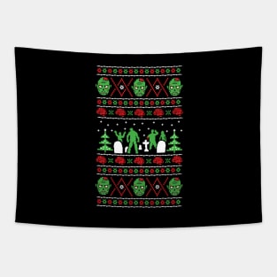 Zombie Ugly Xmas Sweater Tapestry