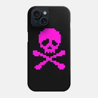 Pink Punk Skull and Crossbones Phone Case