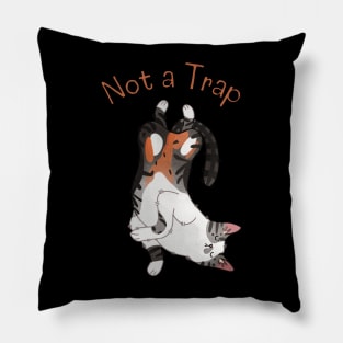 Not a Trap - Calico Cat - Gifts for Cat Lovers Pillow