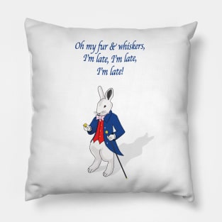 White Rabbit (Alice in Wonderland) Pillow