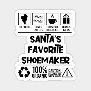 Santa's Favorite Shoemaker Santa Claus Magnet