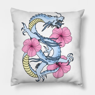 Pastel chinese dragon Pillow