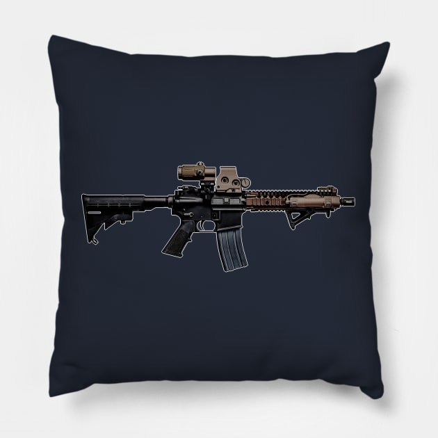 MK18 Pillow by blackphantasm