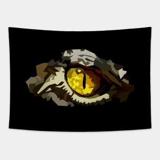 Polygon Croc Eye Tapestry