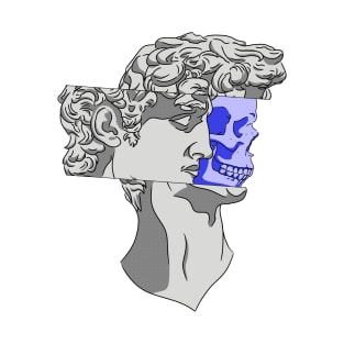 Copy of Marble David and skull Pop Art T-Shirt