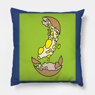 Crazy Eggs Design Pillow
