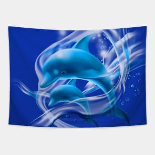 Baby dolphin Tapestry