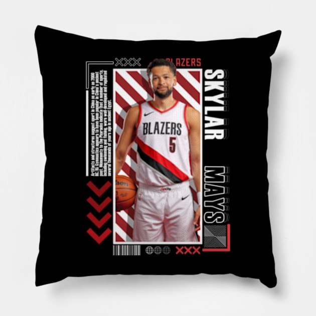 Skylar Mays Paper Poster Version 10 Pillow by art.Hamdan