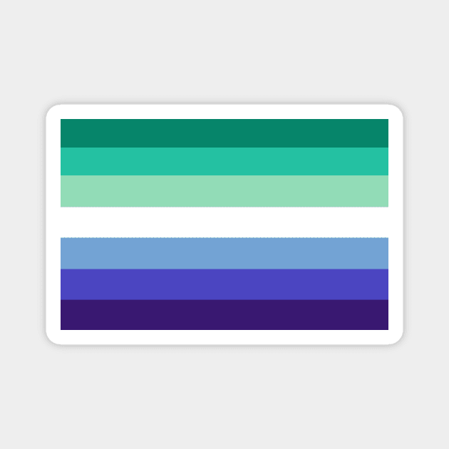 Gay Men Pride Flag Magnet by DisneyFanatic23