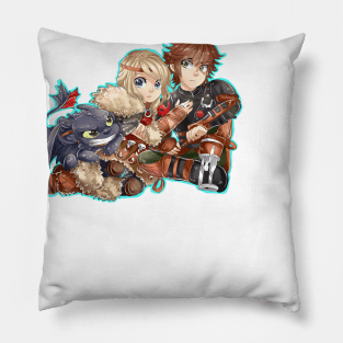 Astrid and Hiccup Pillow