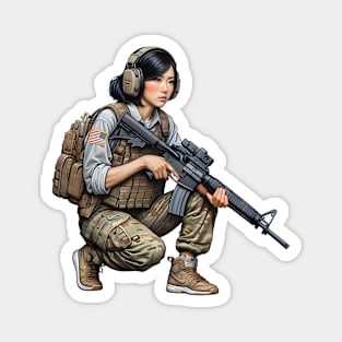 Tactical Girl Magnet