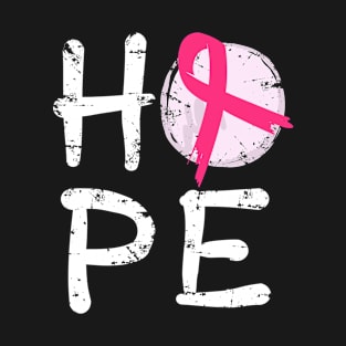 Breast Cancer Awareness Gift Support Spread The Hope Print T-Shirt