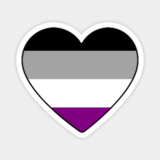 Asexual Pride Heart Magnet