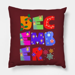 December born bday birthday Pillow