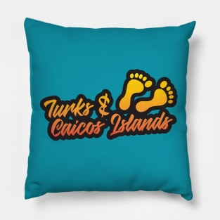 Turks and Caicos Islands Sunset Bare Feet Pillow