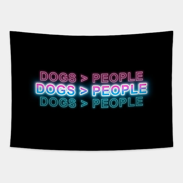 Dogs > People Tapestry by Sanzida Design