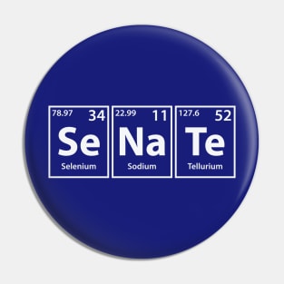 Senate (Se-Na-Te) Periodic Elements Spelling Pin