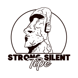Strong Silent Moai (Lineal) T-Shirt