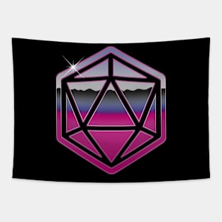 Retro D20 80s Chrome Tapestry