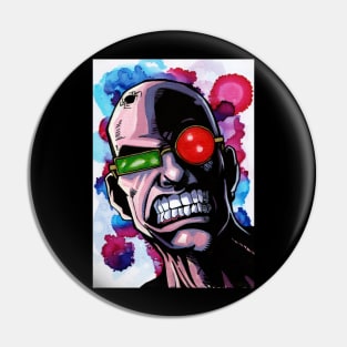 Spider Jerusalem inspired art Transmetropolitan Graphic Pin