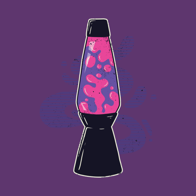 Funky Vintage Lava Lamp Illustration by SLAG_Creative