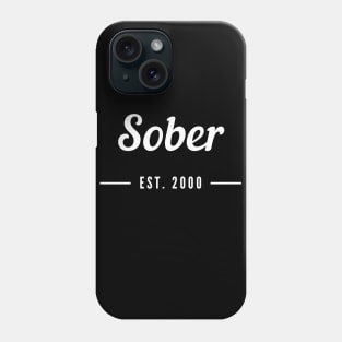 Sober Since 2000 - Staying Sober Drug Addiction Phone Case