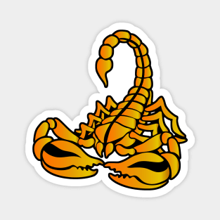 Yellow Scorpion, Tribal Art Style Magnet