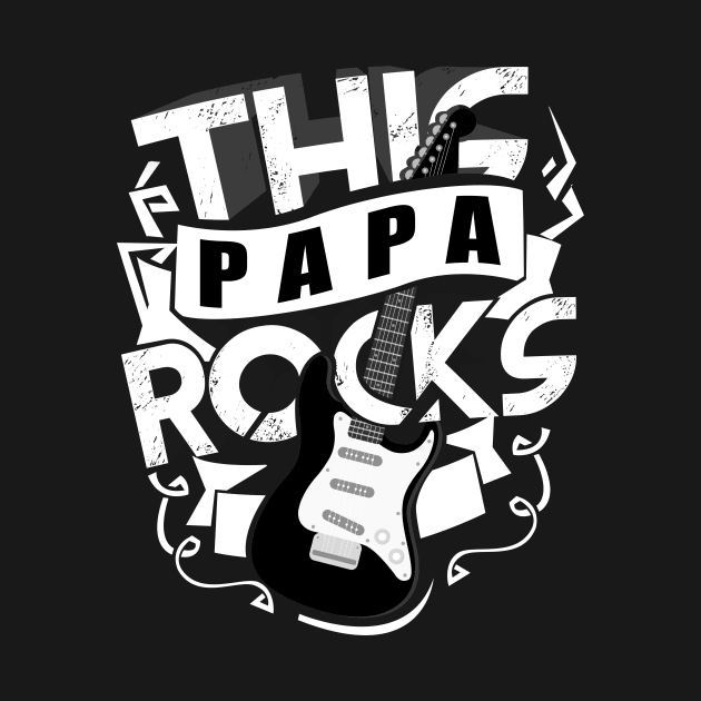 'This Papa Rocks' Cool Rock n Roll Father's Day Gift by ourwackyhome