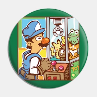 Plumber Arcade Claw Machine Pin