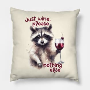 Just wine, please Pillow