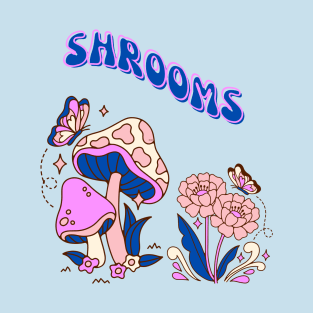 Shrooms Retro Mushroom design T-Shirt