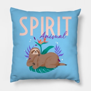 Spirit animal sloth Pillow