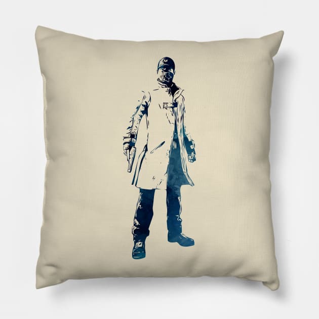 Aiden Pearce Pillow by Naumovski