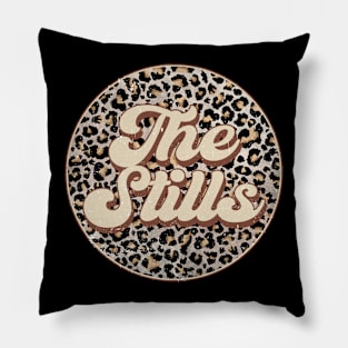 Retro Music Stills Personalized Name Circle Birthday Pillow