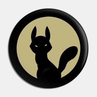 Loth Cat in Moon Pin