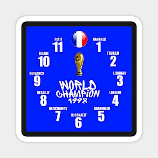 1998 soccer world champions - France - watch Magnet