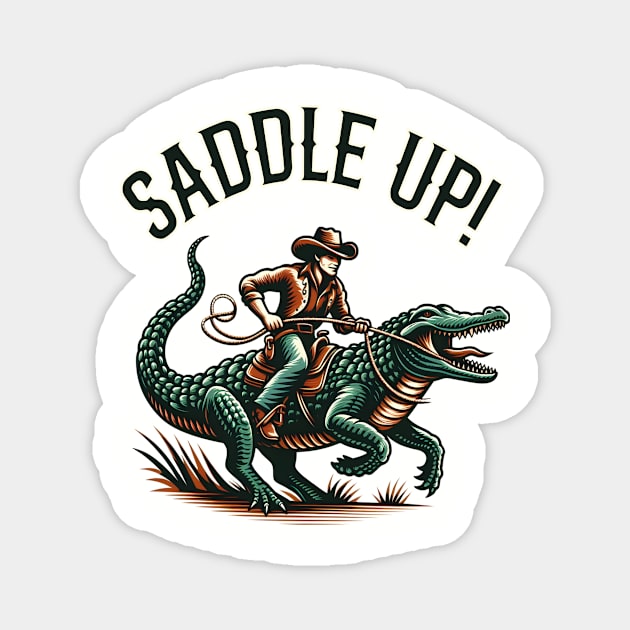 Saddle Up! Magnet by WolfeTEES