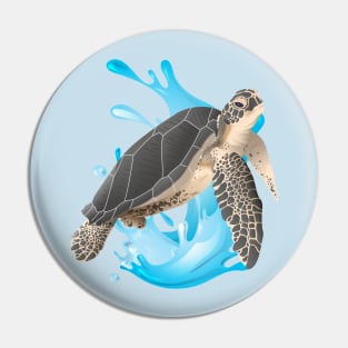 Marine Turtle Pin