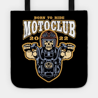 born to live vintage moto club Tote