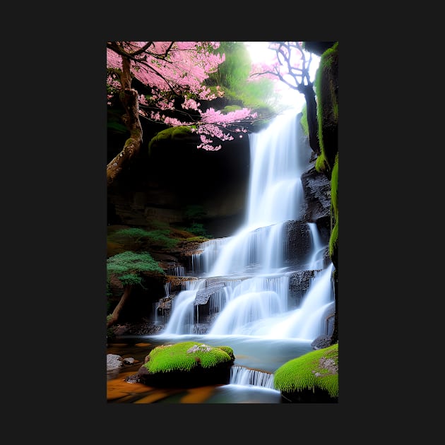 Zen Waterfall by ArtBeatsGallery