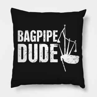 Bagpipes Dude | Funny Scottish Highland Design Pillow