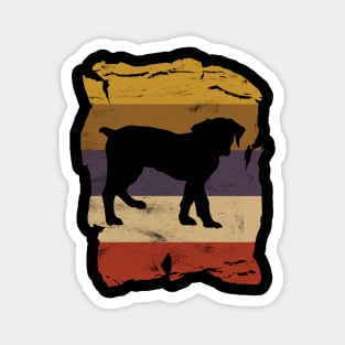 Boerboel Distressed Vintage Retro Silhouette Magnet