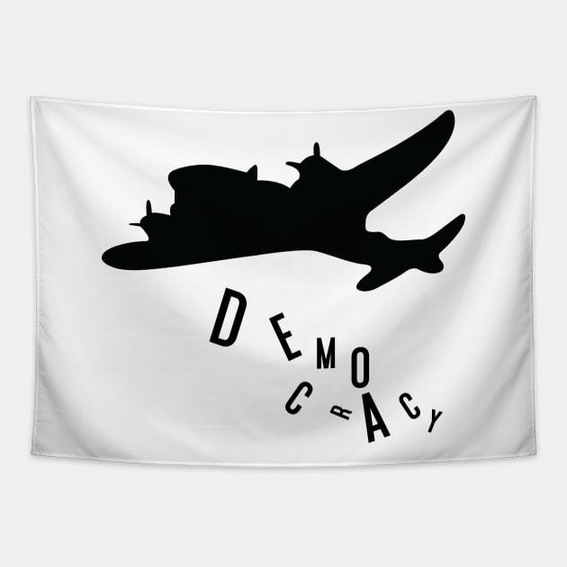 Aircraft bomber democracy politics design Tapestry by Avion