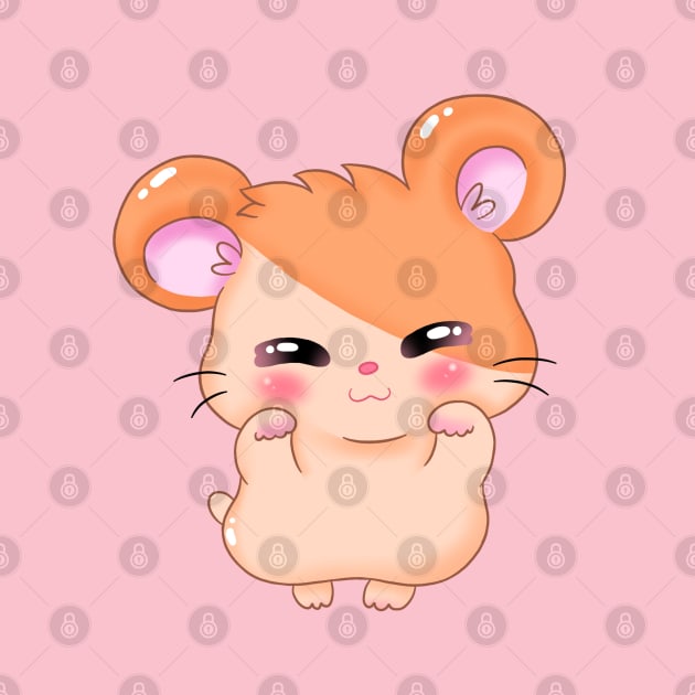 Cute Hamtaro Fanart by MomoChocoShop