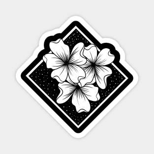 Spase doodle flowers Magnet