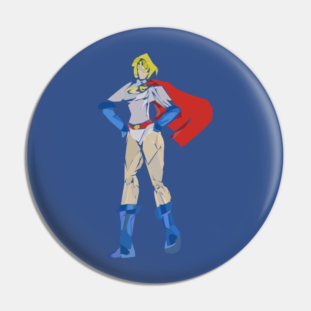 Power Girl Pin by Newtegan