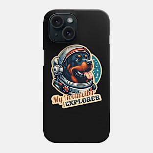 Astronaut Rottweiler Phone Case